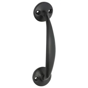 11cm D-Pull Handle w/Round Bases, Matte Black by Tradco, a Cabinet Hardware for sale on Style Sourcebook