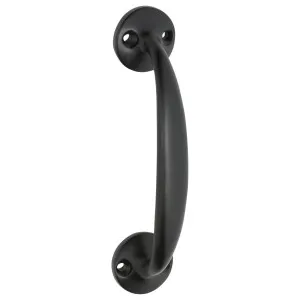 12.5cm D-Pull Handle w/Round Bases, Matte Black by Tradco, a Cabinet Hardware for sale on Style Sourcebook