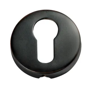Round Euro Escutcheon, Antique Copper by Tradco, a Door Hardware for sale on Style Sourcebook