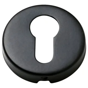 Round Euro Escutcheon, Matte Blk by Tradco, a Door Hardware for sale on Style Sourcebook