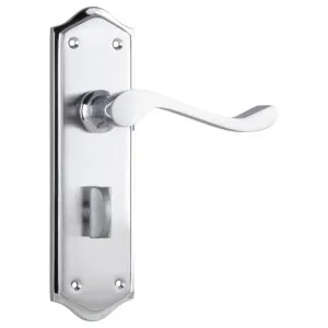 Henley Privacy Lever Set, Satin Chrome Nickel by Tradco, a Door Hardware for sale on Style Sourcebook
