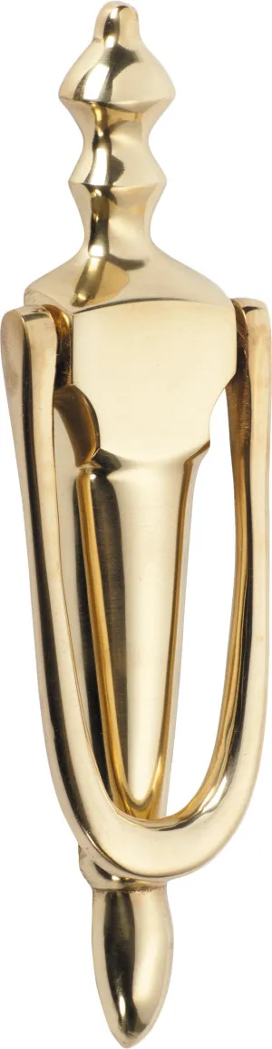 Small Victorian Door Knocker Unlacquered Polished Brass by Tradco, a Door Hardware for sale on Style Sourcebook