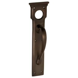 Edwardian Pull Handle w/Cylinder Hole, Atq Brass by Tradco, a Door Hardware for sale on Style Sourcebook