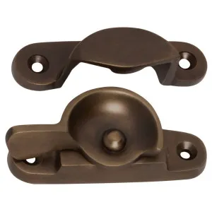 Basic Sash Fastener, Antique Brass by Tradco, a Window Hardware for sale on Style Sourcebook