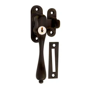 Locking Teardrop Casement Fastener (LH), Atq Brass by Tradco, a Window Hardware for sale on Style Sourcebook