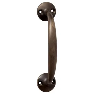 12.5cm D-Pull Handle w/Round Bases, Antique Brass by Tradco, a Cabinet Hardware for sale on Style Sourcebook