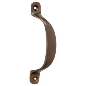 10cm Plain Offset Pull Handle, Antique Brass by Tradco, a Cabinet Hardware for sale on Style Sourcebook