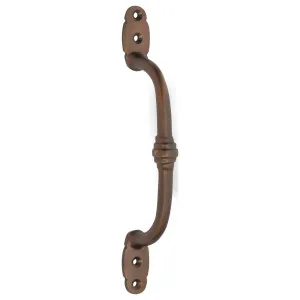 18cm Plain Offset Pull Handle, Antique Brass by Tradco, a Cabinet Hardware for sale on Style Sourcebook