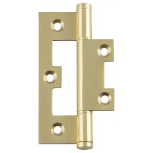3.5x8.9cm Hirline Hinge, Polished Brass by Tradco, a Cabinet Hardware for sale on Style Sourcebook