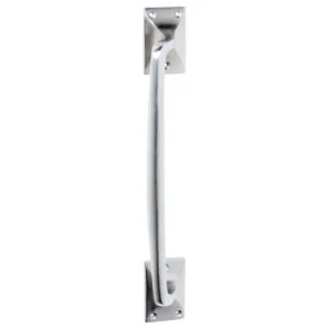 Large Offset Pull Handle, Satin Chrome by Tradco, a Door Hardware for sale on Style Sourcebook
