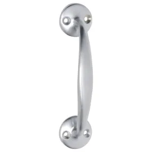 11cm D-Pull Handle w/Round Bases, Satin Chrome by Tradco, a Cabinet Hardware for sale on Style Sourcebook