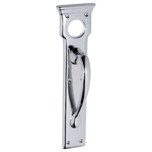 Edwardian Pull Handle w/Cylinder Hole, Chrome by Tradco, a Door Hardware for sale on Style Sourcebook