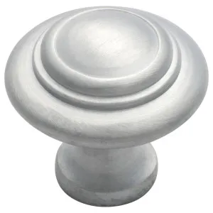 Medium Domed Cupboard Knob, Satin Chrome by Tradco, a Cabinet Hardware for sale on Style Sourcebook