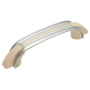 Retro Art Deco Pull Handle, Ivory/Chrome by Tradco, a Cabinet Hardware for sale on Style Sourcebook