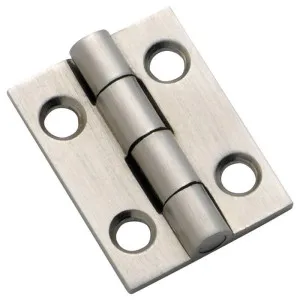 2.5x2.2cm Fixed Pin Cabinet Hinge, Satin Chrome by Tradco, a Cabinet Hardware for sale on Style Sourcebook