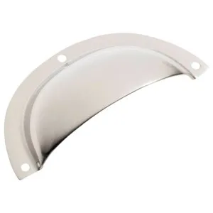 Pressed Plain Semicircle Drawer Pull, Nickel by Tradco, a Cabinet Hardware for sale on Style Sourcebook