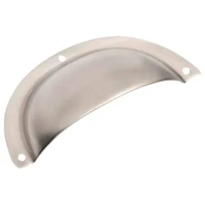 Pressed Plain Semicircle Drawer Pull, Atq Nickel by Tradco, a Cabinet Hardware for sale on Style Sourcebook