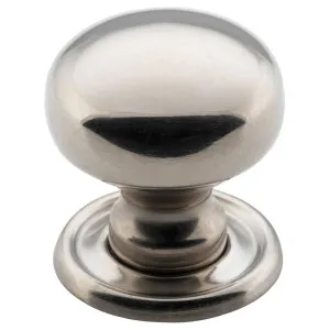 Small Plain Cupboard Knob, Polished Nickel by Tradco, a Cabinet Hardware for sale on Style Sourcebook