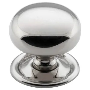 Large Plain Cupboard Knob, Polished Nickel by Tradco, a Cabinet Hardware for sale on Style Sourcebook