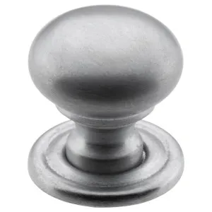 Extra Small Plain Cupboard Knob, Satin Chrome by Tradco, a Cabinet Hardware for sale on Style Sourcebook