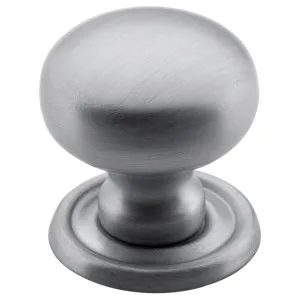 Small Plain Cupboard Knob, Satin Chrome by Tradco, a Cabinet Hardware for sale on Style Sourcebook