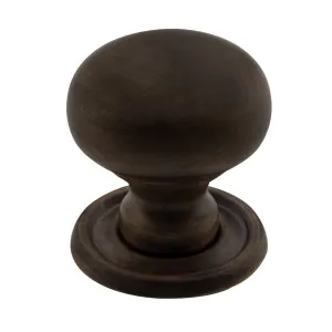 Small Plain Cupboard Knob, Antique Brass by Tradco, a Cabinet Hardware for sale on Style Sourcebook