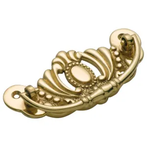 9.8x4.3cm Cast Drawer Handle, Polished Brass by Tradco, a Cabinet Hardware for sale on Style Sourcebook