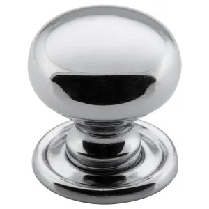 Small Plain Cupboard Knob, Chrome by Tradco, a Cabinet Hardware for sale on Style Sourcebook