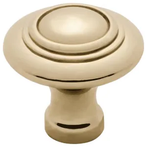 Large Domed Cupboard Knob, Polished Brass by Tradco, a Cabinet Hardware for sale on Style Sourcebook