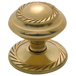 3.2cm Georgian Cupboard Knob, Polished Brass by Tradco, a Cabinet Hardware for sale on Style Sourcebook
