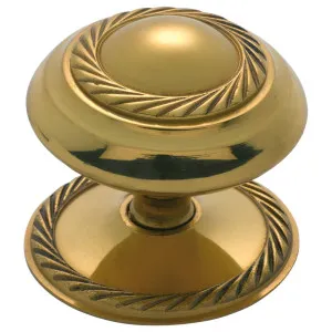 5cm Georgian Cupboard Knob, Polished Brass by Tradco, a Cabinet Hardware for sale on Style Sourcebook