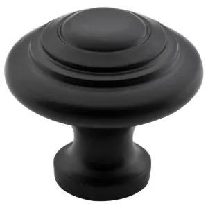 Medium Domed Cupboard Knob, Matte Blk by Tradco, a Cabinet Hardware for sale on Style Sourcebook