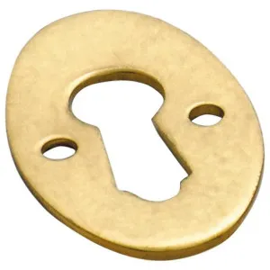 Oval Cupboard/Drawer Escutcheon, Polished Brass by Tradco, a Door Hardware for sale on Style Sourcebook