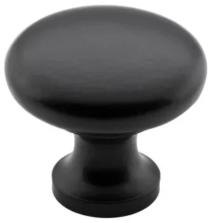 Medium Round Cupboard Knob, Matte Blk by Tradco, a Cabinet Hardware for sale on Style Sourcebook