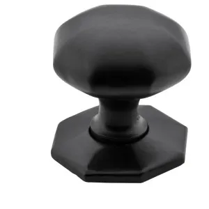 Large Octagonal Cupboard Knob, Matte Blk by Tradco, a Cabinet Hardware for sale on Style Sourcebook