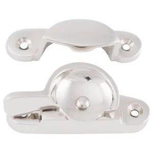 Narrow Basic Sash Fastener, Polished Nickel by Tradco, a Window Hardware for sale on Style Sourcebook