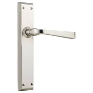 Menton Lever Latch Set, Satin Nickel by Tradco, a Door Hardware for sale on Style Sourcebook