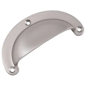 Large Cast Plain Semicircle Drawer Pull, Satin Ni by Tradco, a Cabinet Hardware for sale on Style Sourcebook