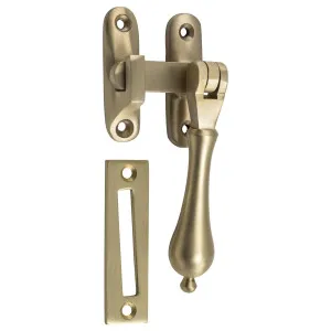 Casement Fastener Teardrop Long Throw, Satin Brass by Tradco, a Window Hardware for sale on Style Sourcebook