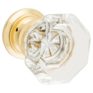33mm Sophia Glass Cupboard Knob, Polished Brass by Tradco, a Cabinet Hardware for sale on Style Sourcebook