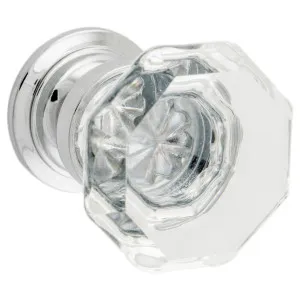 33mm Sophia Glass Cupboard Knob, Chrome by Tradco, a Cabinet Hardware for sale on Style Sourcebook