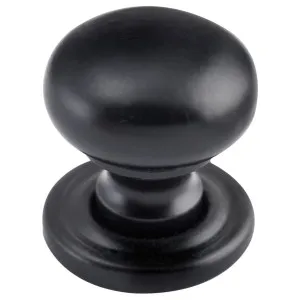 Extra Small Plain Cupboard Knob, Matte Black by Tradco, a Cabinet Hardware for sale on Style Sourcebook