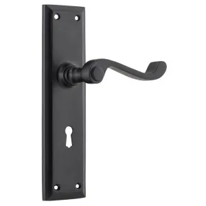 Milton Lever Lock Set, Matte Black by Tradco, a Door Hardware for sale on Style Sourcebook