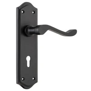 Henley Lever Lock Set, Matte Black by Tradco, a Door Hardware for sale on Style Sourcebook