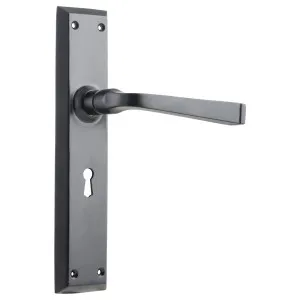 Menton Lever Lock Set, Matte Black by Tradco, a Door Hardware for sale on Style Sourcebook