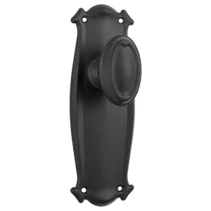 Bungalow Knob Latch Set, Matte Black by Tradco, a Door Hardware for sale on Style Sourcebook