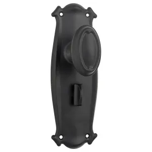 Bungalow Privacy Knob Set, Matte Black by Tradco, a Door Hardware for sale on Style Sourcebook