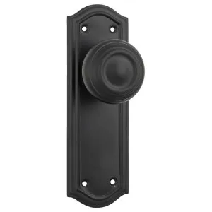 Kensington Knob Latch Set, Matte Black by Tradco, a Door Hardware for sale on Style Sourcebook
