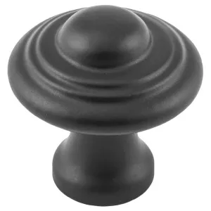 Small Domed Cupboard Knob, Matte Black by Tradco, a Cabinet Hardware for sale on Style Sourcebook