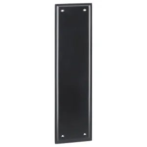 Milton Finger/Push Plate, Matte Black by Tradco, a Door Hardware for sale on Style Sourcebook